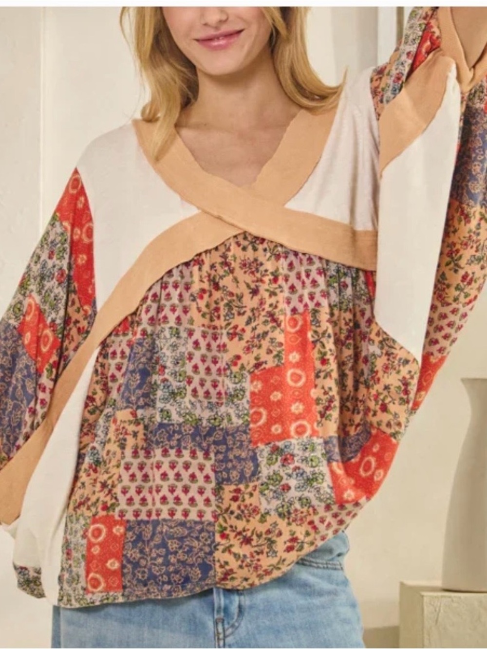 NWOT OLI & HALI MOSAIC TOP